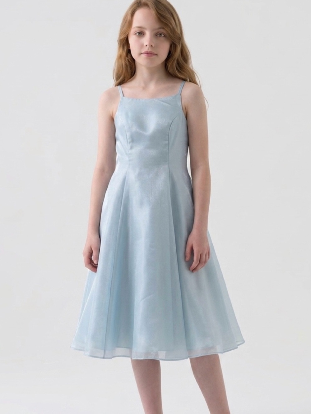 EUC (wore 1x) Vintage Jessica McClintock Girls Millennium 2000 Dress Blue,Size 7